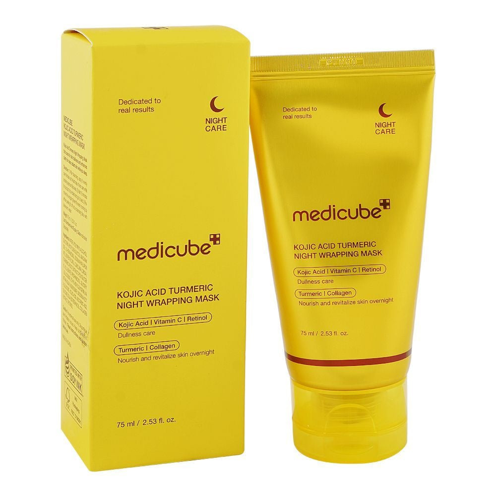 Medicube Kojic Acid Turmeric Night Wrapping Mask – Brightening & Overnight Skin Renewal