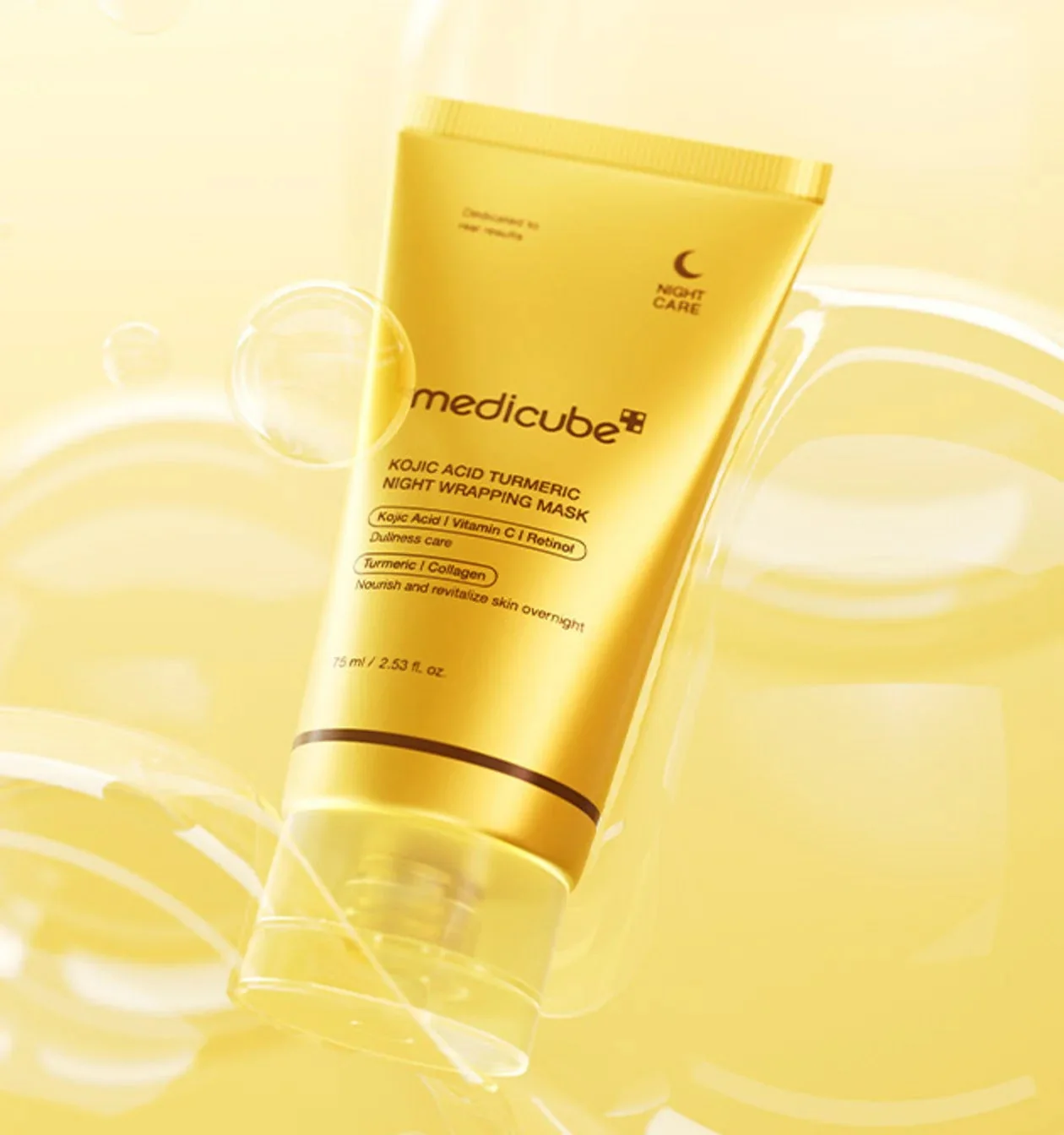 Medicube Kojic Acid Turmeric Night Wrapping Mask – Brightening & Overnight Skin Renewal