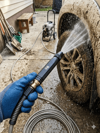 High Pressure SS Material Plastic Adjustable Nozzle Water Spray Gun Versatile Tool For Garden And Cleaning