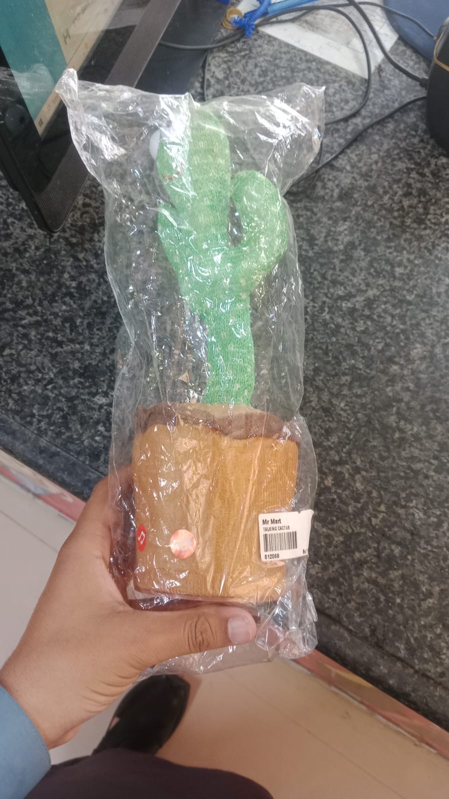 Dancing Cactus Toy for Kids – Talking & Singing Plush Cactus | Interactive Mimic Toy | Battery Operated Fun Toy for Toddlers (Without Box)