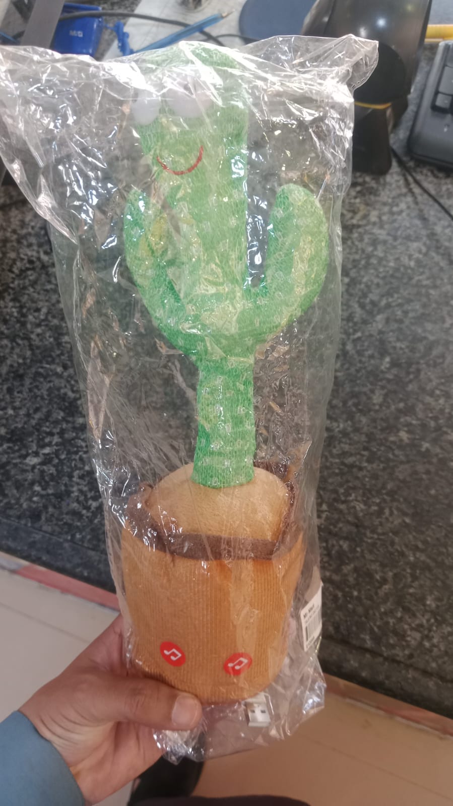 Dancing Cactus Toy for Kids – Talking & Singing Plush Cactus | Interactive Mimic Toy | Battery Operated Fun Toy for Toddlers (Without Box)