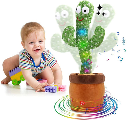 Dancing Cactus Toy for Kids – Talking & Singing Plush Cactus | Interactive Mimic Toy | Battery Operated Fun Toy for Toddlers (Without Box)