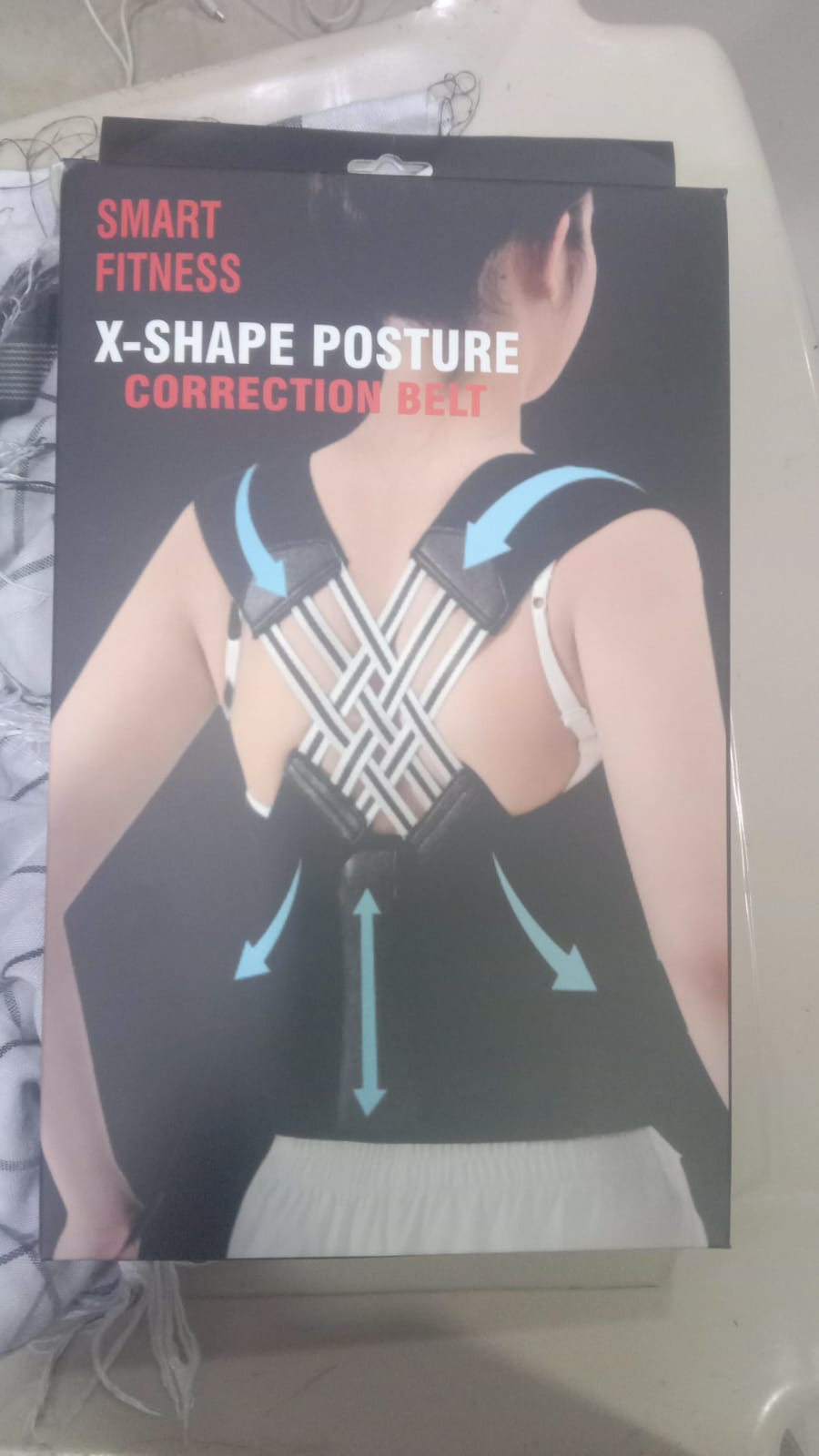 Smart Fitness X-Shape Posture Correction Belt – Back & Shoulder Support for Men & Women