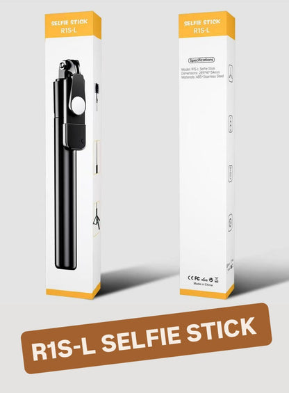 In 1 R1SL Selfie Stick Featuring A Bluetooth Remote, Tripod Stand, Light And Retractable Mobile Holder