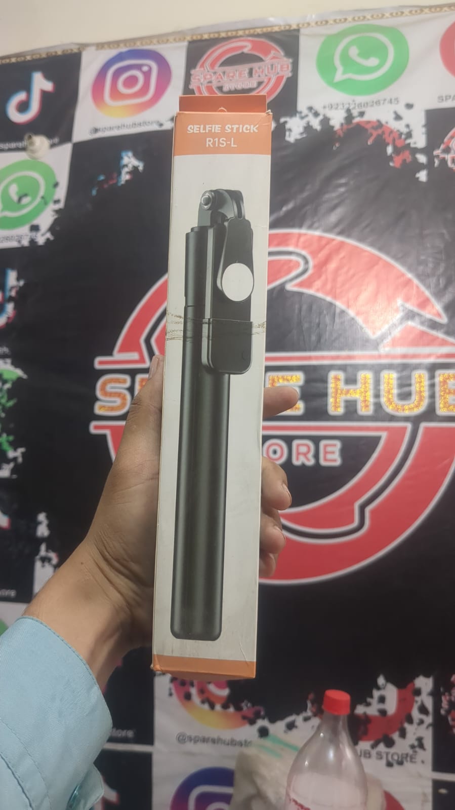 In 1 R1SL Selfie Stick Featuring A Bluetooth Remote, Tripod Stand, Light And Retractable Mobile Holder