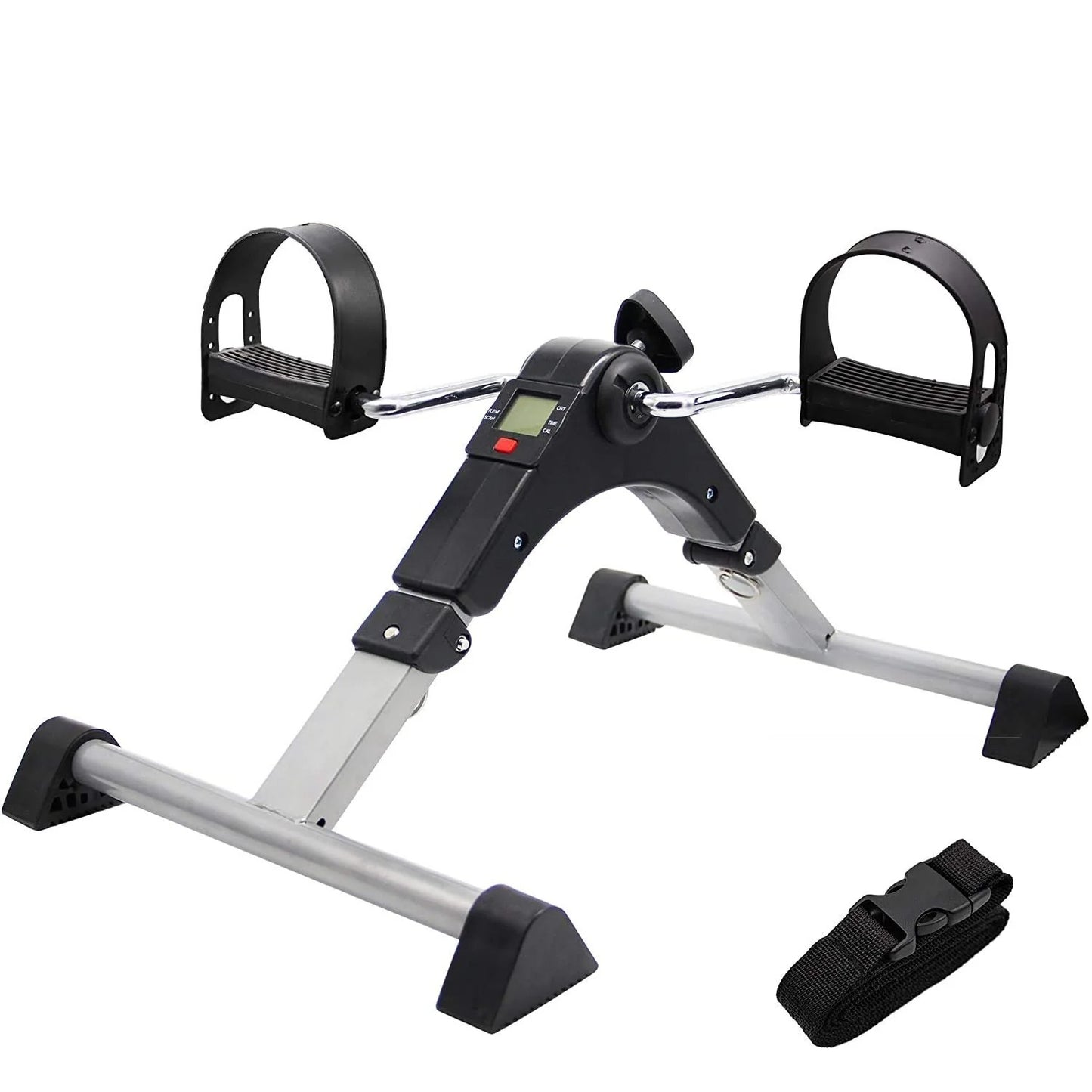 Mini Bike Pedal Exerciser Arms And Leg Pedal Exerciser With Digital Meter Foldable Mini Fitness Cycle Home Exercise Machine