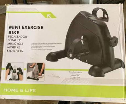 Portable Mini Cycle Bike Exercise Cycle With Digital Meter Compact Fitness Machine For Home Office And Travel
