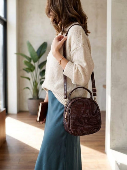 Marble Gloss Mini Crossbody Handbag Skin