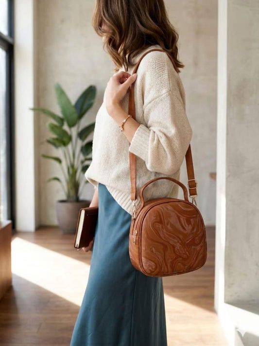 Marble Gloss Mini Crossbody Handbag Skin