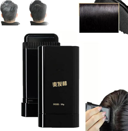 Instant Hair Color Dye Comb Stick Root Touch-Up Cover Gray Hair Long Lasting 20g - Black