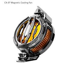 Magnetic Phone Cooler Fan Case Yellow CX07 Gaming