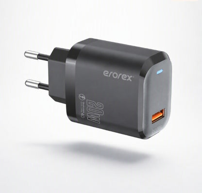 Erorex 20W QC-1.0 Fast Charging Adapter for Android iOS