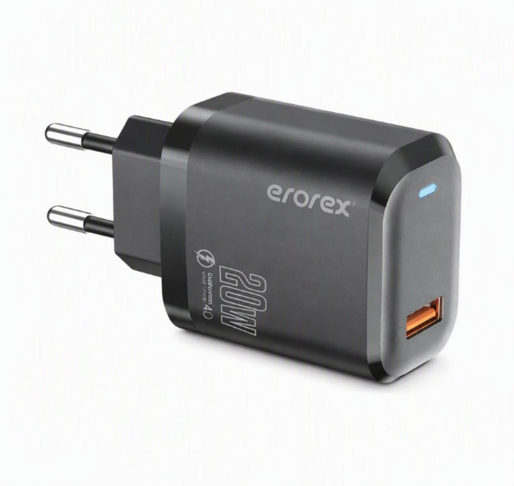Erorex 20W QC-1.0 Fast Charging Adapter for Android iOS