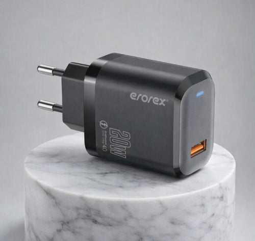 Erorex 20W QC-1.0 Fast Charging Adapter for Android iOS