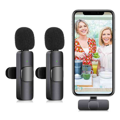 K9 Dual Wireless Microphone ORIGINAL Plug & Play FOR Type-C & IOS