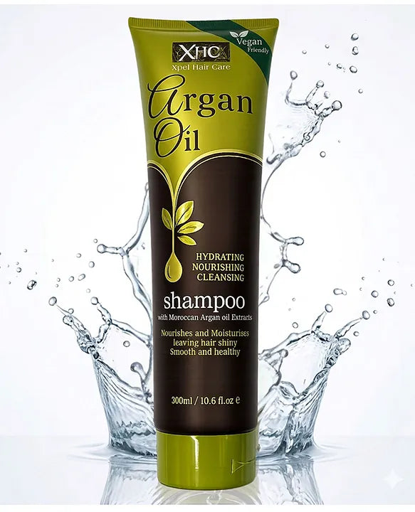 Xpel Hair Care Argan Oil Shampoo – 300ml | Nourishing, Hydrating & Smoothing Hair Care