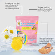Turmeric Acid Cleansing Pads – Brightening, Exfoliating &amp; Pore-Cleansing Skincare