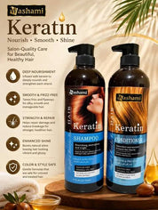 Washami Keratin Shampoo – 950ml | Sulfate-Free Hair Nourishment, Smoothing & Shine Care