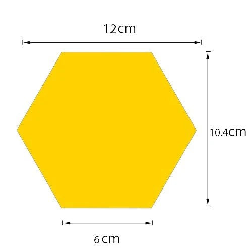 Hexagon Style Acrylic Mirror