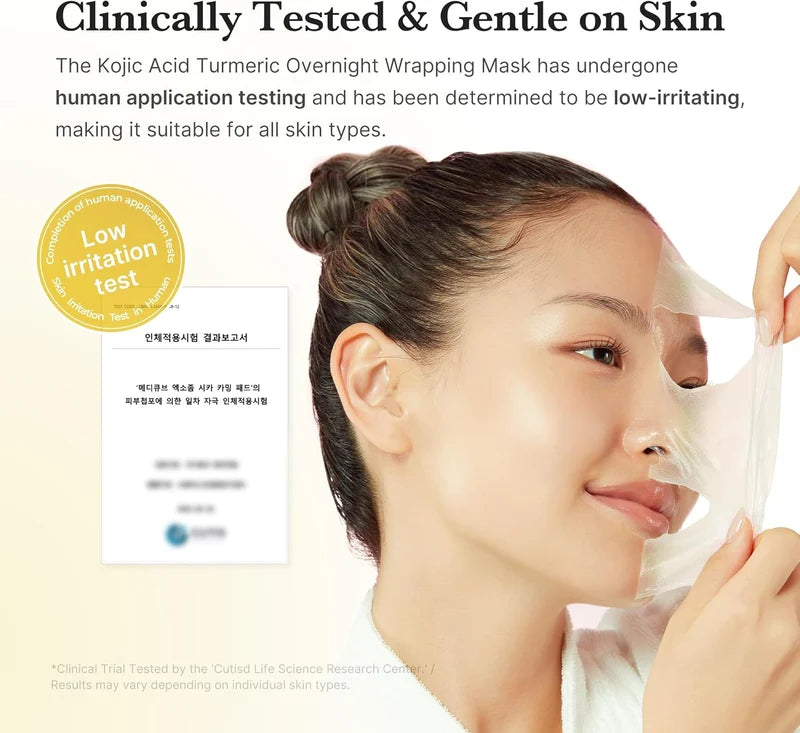 Medicube Kojic Acid Turmeric Night Wrapping Mask – Brightening & Overnight Skin Renewal