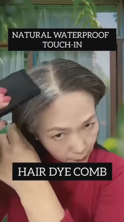 Instant Hair Color Dye Comb Stick Root Touch-Up Cover Gray Hair Long Lasting 20g - Black