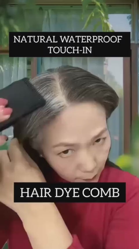 Instant Hair Color Dye Comb Stick Root Touch-Up Cover Gray Hair Long Lasting 20g - Black