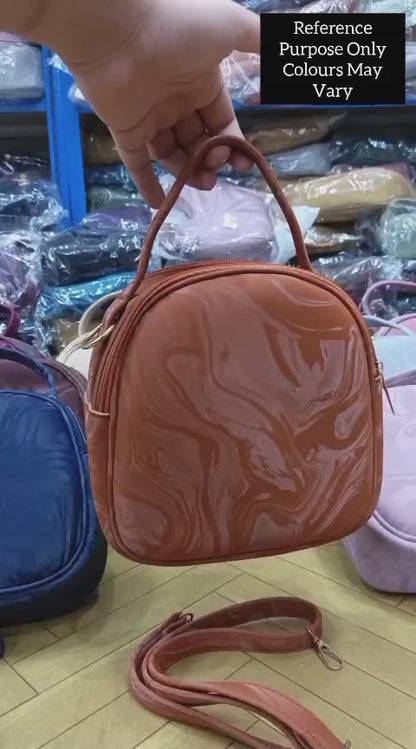 Marble Gloss Mini Crossbody Handbag Skin